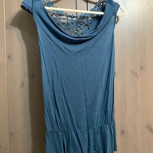 Free people turquoise blouse